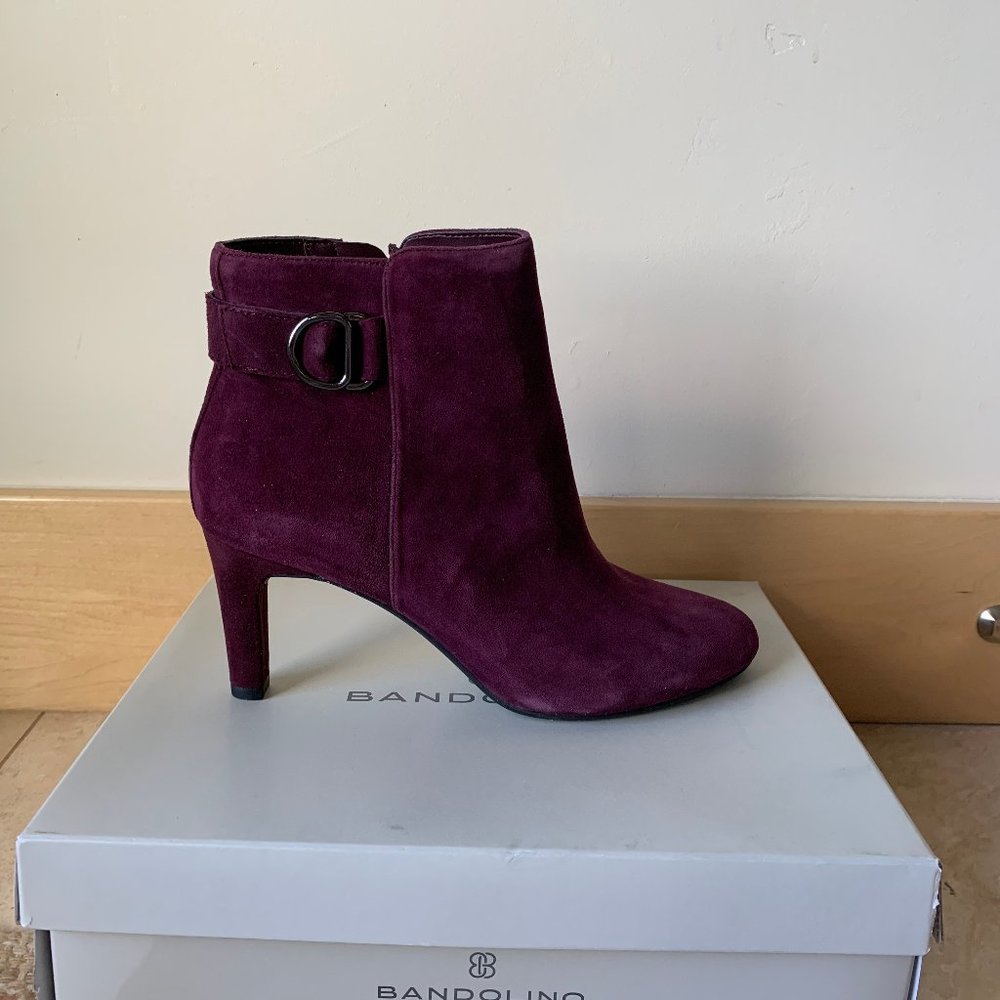 Bandolino Lanna Bootie Purple Suede